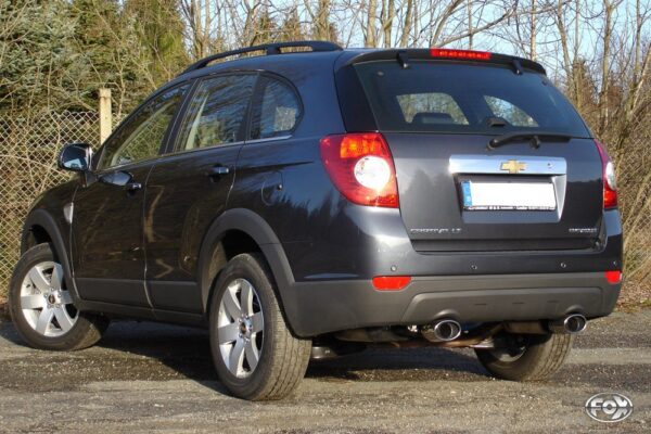 Fox Duplex Auspuff Sportauspuff Komplettanlage für Chevrolet Captiva KLAT 115x85