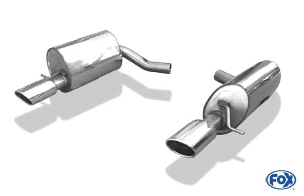 Fox Duplex Auspuff Sportauspuff Komplettanlage für Jaguar S-Type R 4.2l 291kW