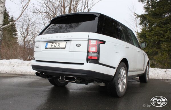 Fox Duplex Auspuff Sportauspuff Endschalldämpfer für Land Rover Range Rover 4