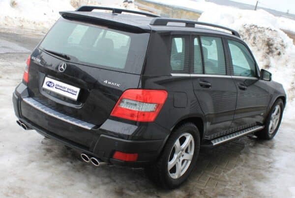 Fox Duplex Auspuff Sportauspuff Endschalldämpfer für Mercedes GLK X204 3.0l