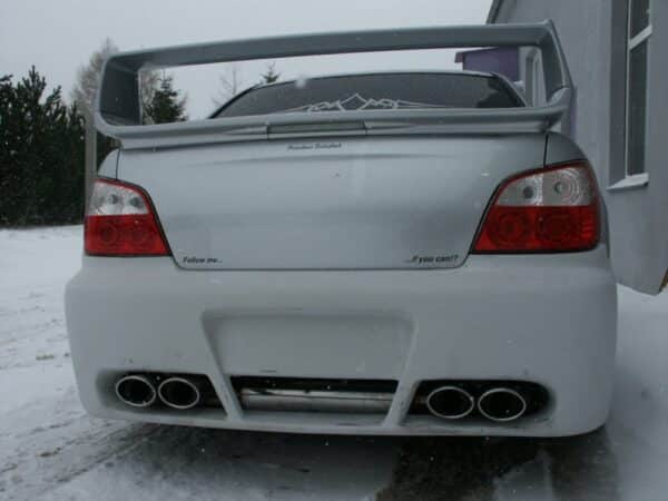 Fox Auspuff Sportauspuff Duplex Sportendschalldämpfer für Subaru Impreza WRX/STI