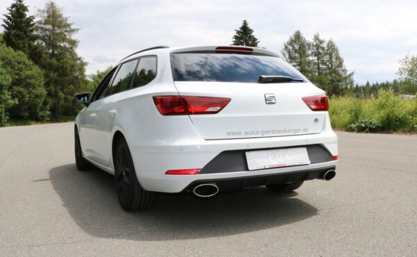 Fox Duplex Auspuff Sportauspuff Sportendschalldämpfer für Seat Leon ST 5F 2