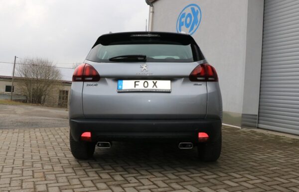 Fox Duplex Auspuff Sportauspuff Komplettanlage für Peugeot 2008 1.2l 60W