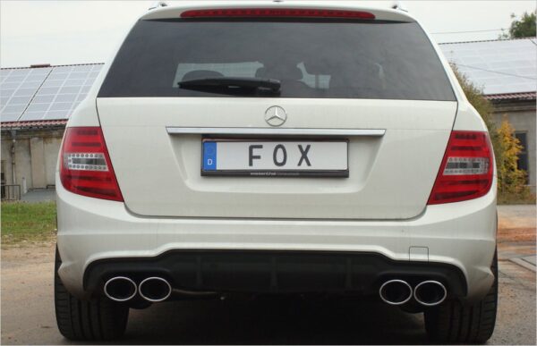 Fox Duplex Auspuff Sportauspuff Komplettanlage für Mercedes C-Klasse/ Class 6