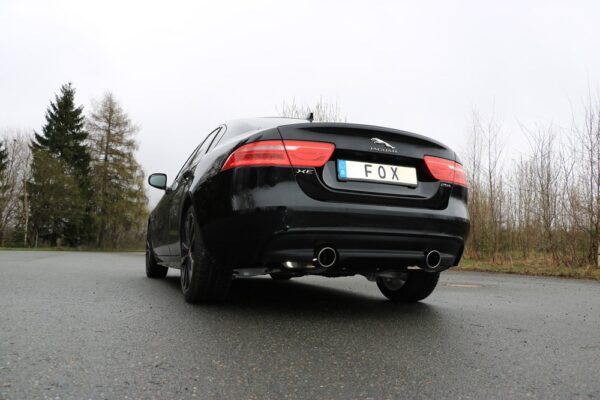 Fox Duplex Auspuff Sportauspuff Sportendschalldämpfer für Jaguar XE 2.0l 177kW