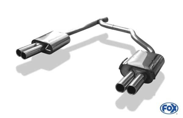 Fox Duplex Auspuff Sportauspuff Komplettanlage für Skoda Octavia Typ 1Z 1.6l SK061003-046-KO