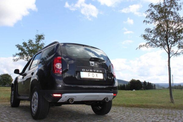 Fox Duplex Auspuff Sportauspuff Endschalldämpfer für Dacia Duster 4x2 1